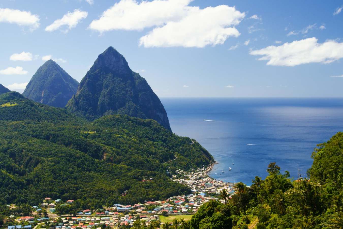 The Pitons - Calypso and Chocolate in St Lucia