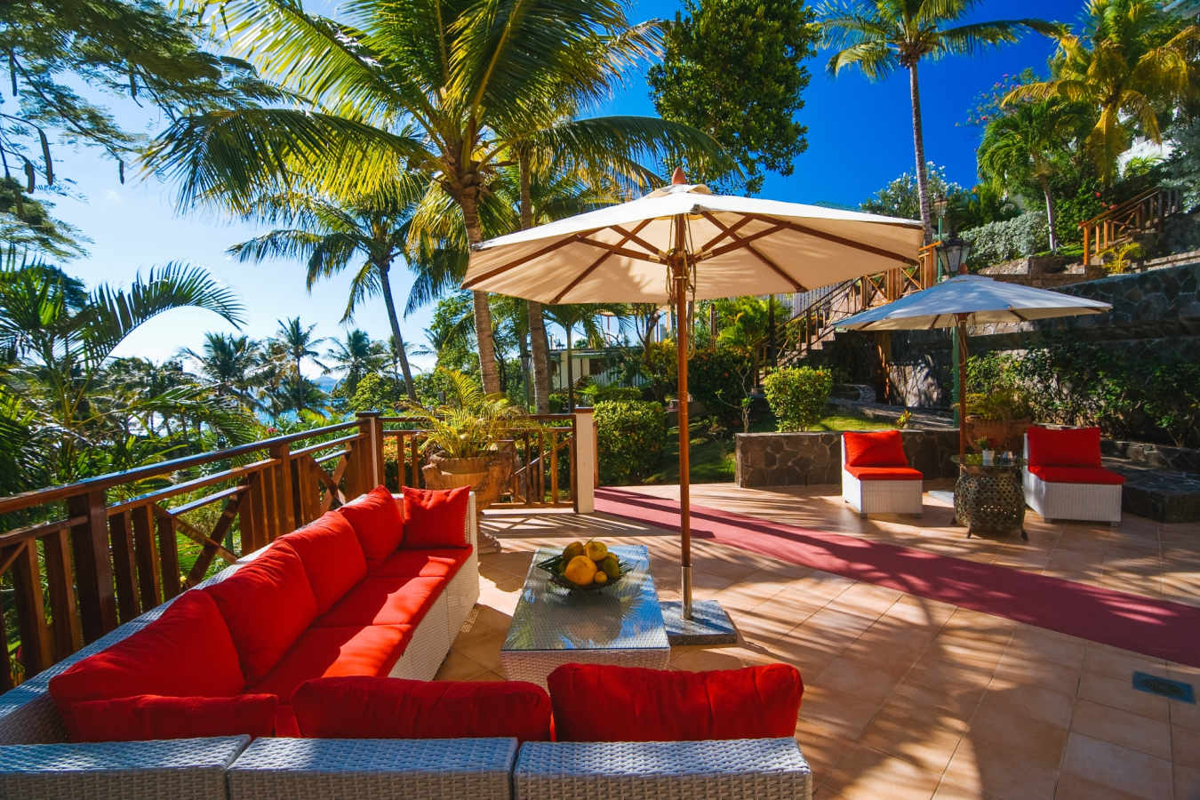 Blue Tropic Restaurant Terrace - Bequia Beach Hotel