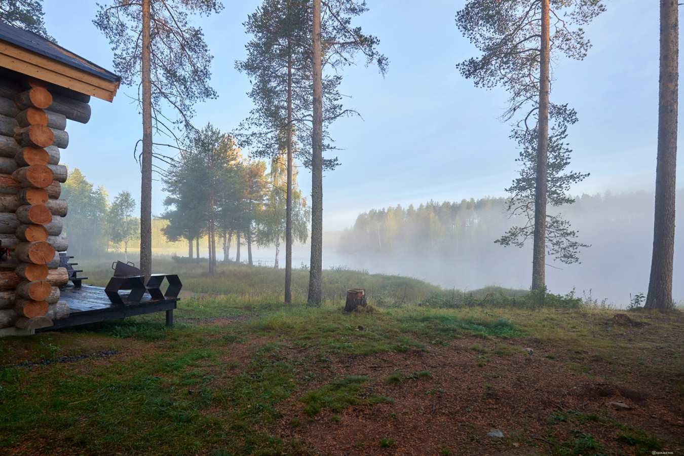 Cabin view in Autumn
