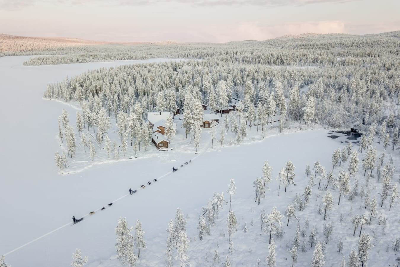 Fjellbord Arctic Lodge Aerial View