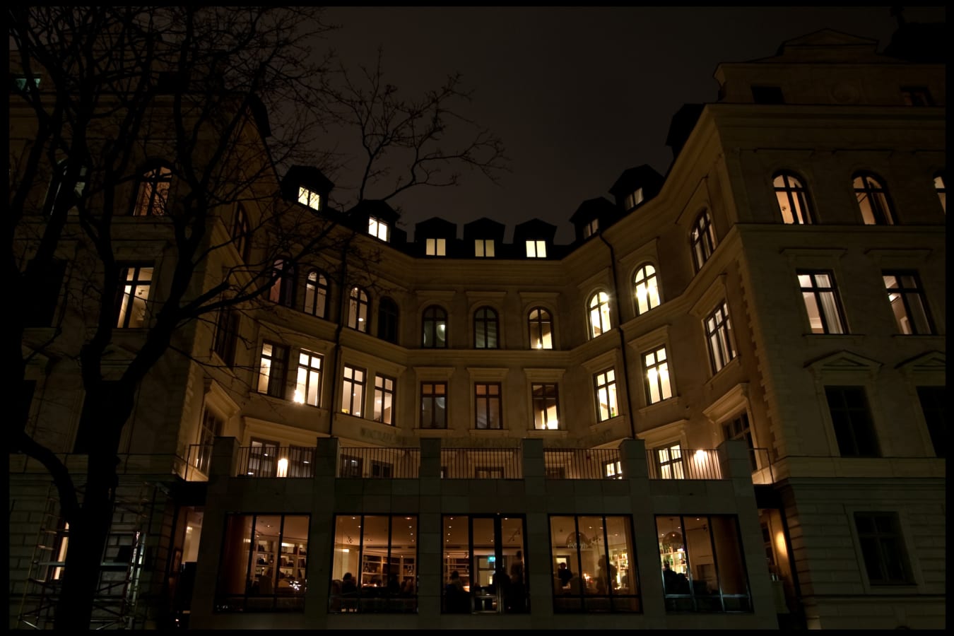 Lydmar exterior at night