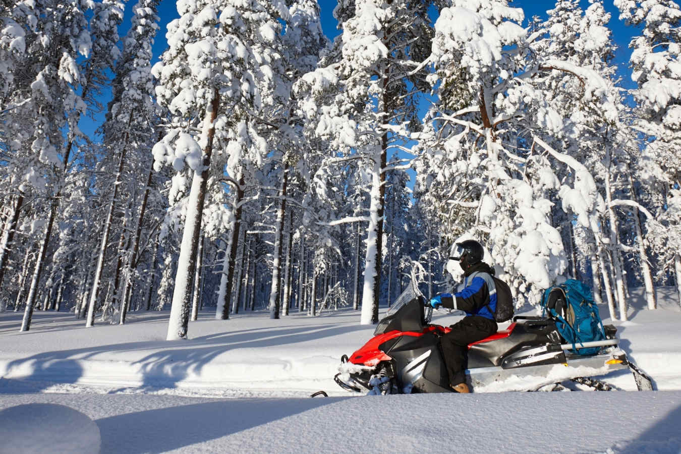 Snowmobiling - Swedish Lapland for families