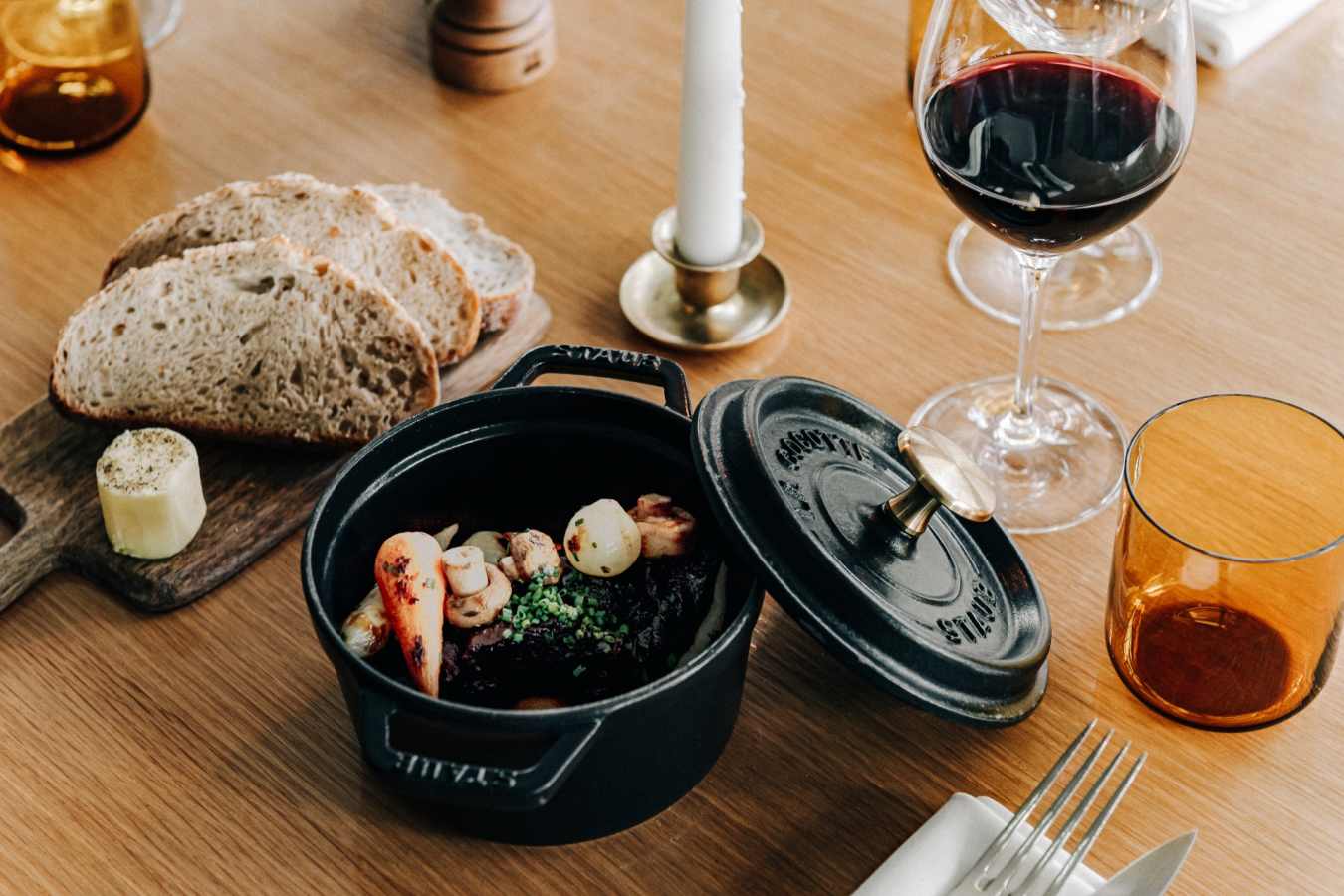Bread and veg meal
