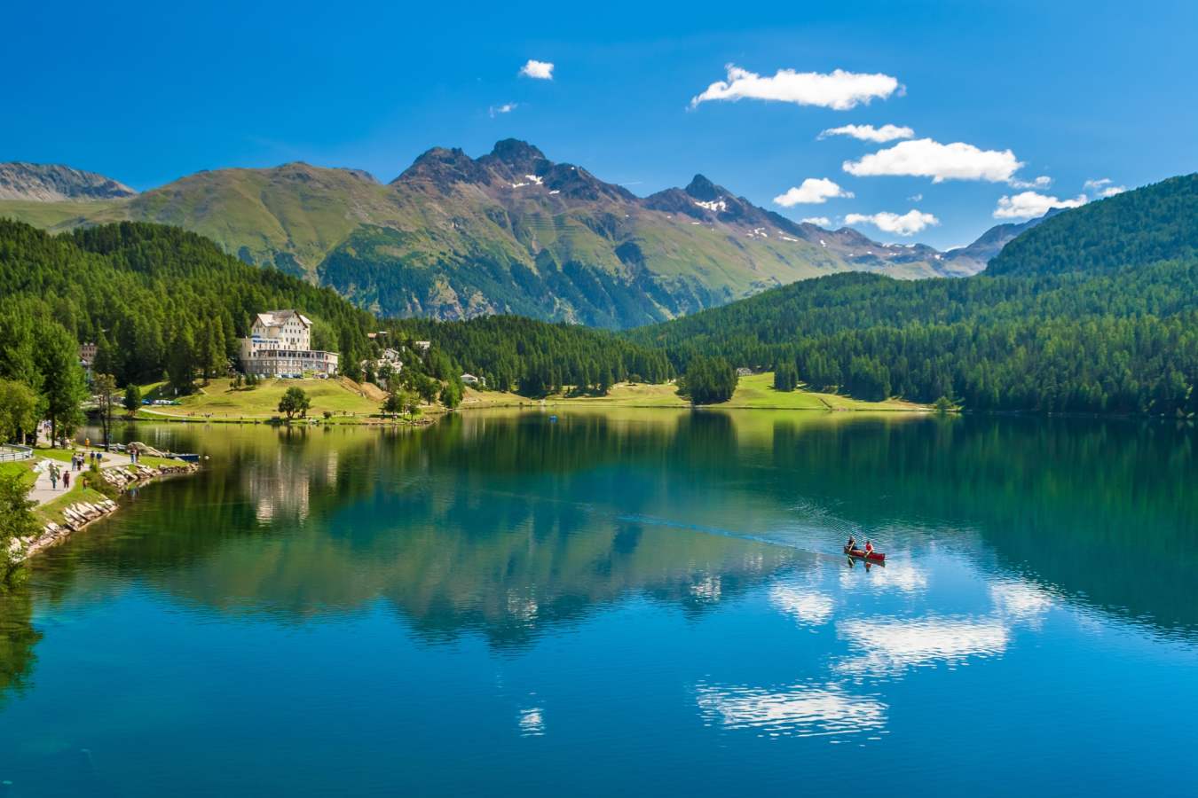 Coast of St Moritz Lake