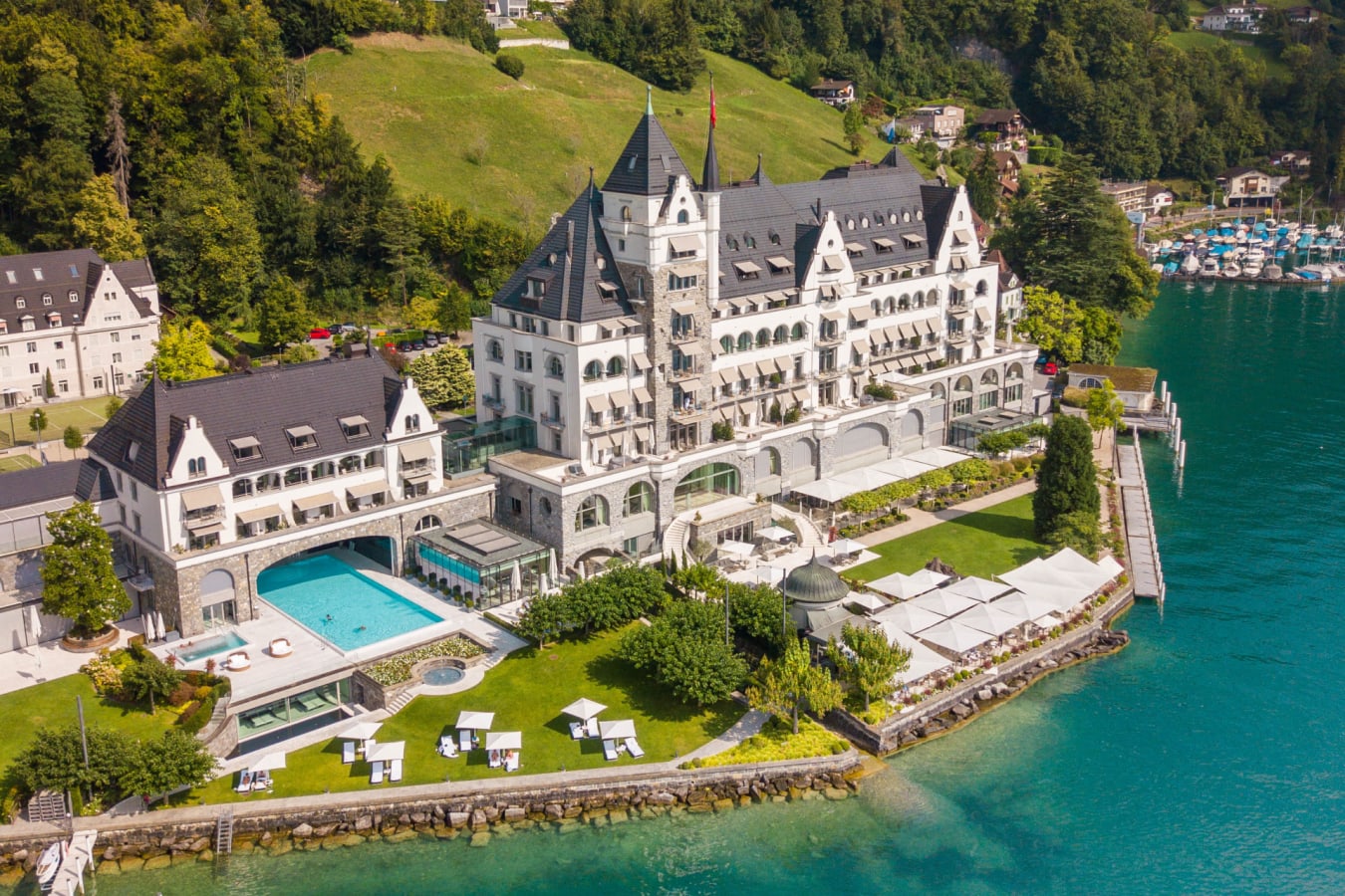 Park Hotel Vitznau - Aerial View