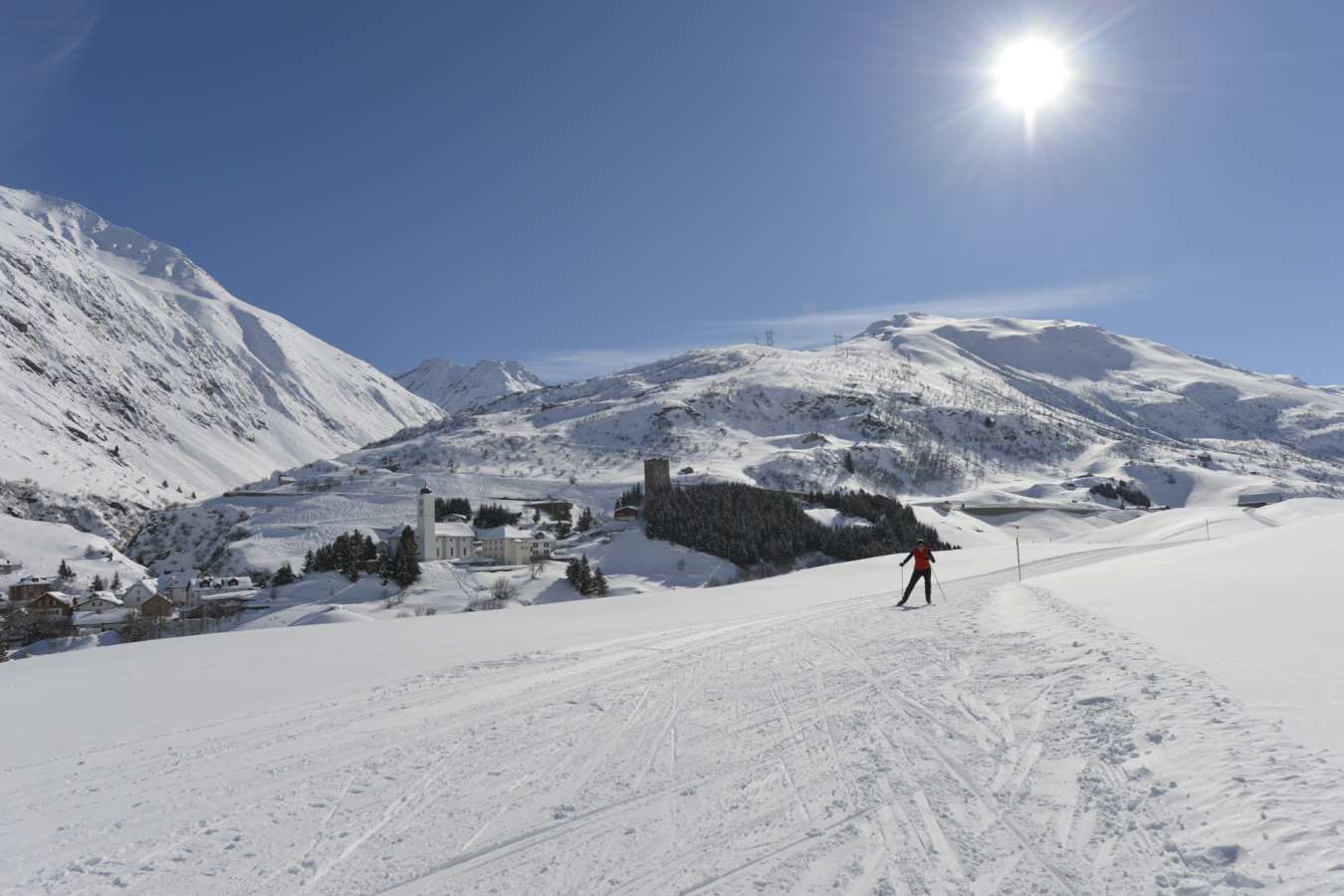 Cross country skiing, Andermatt