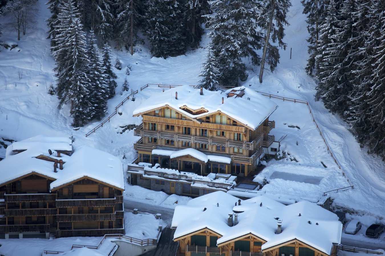 Aerial view - The Lodge Verbier