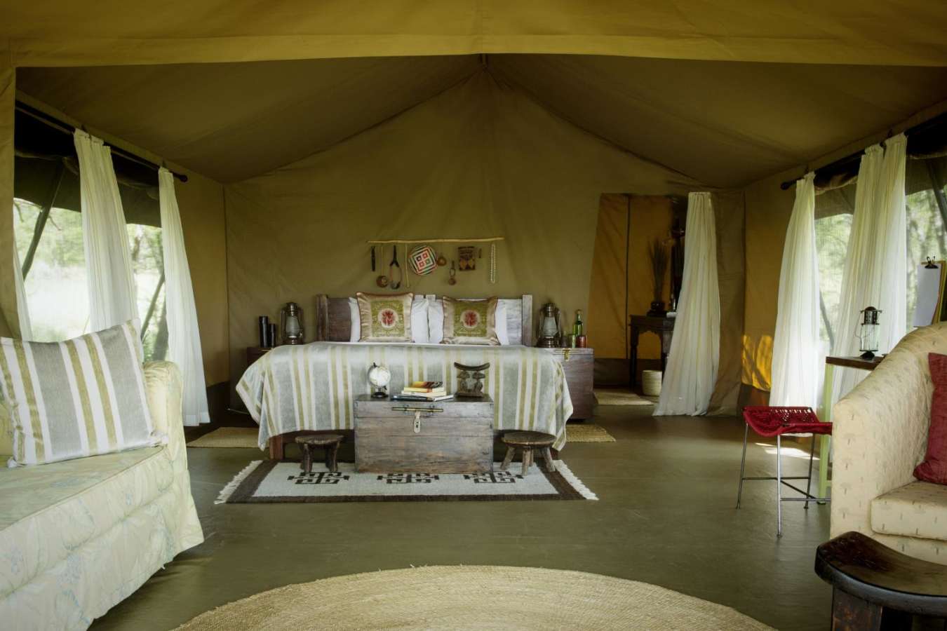Tent interior - Dunia Camp