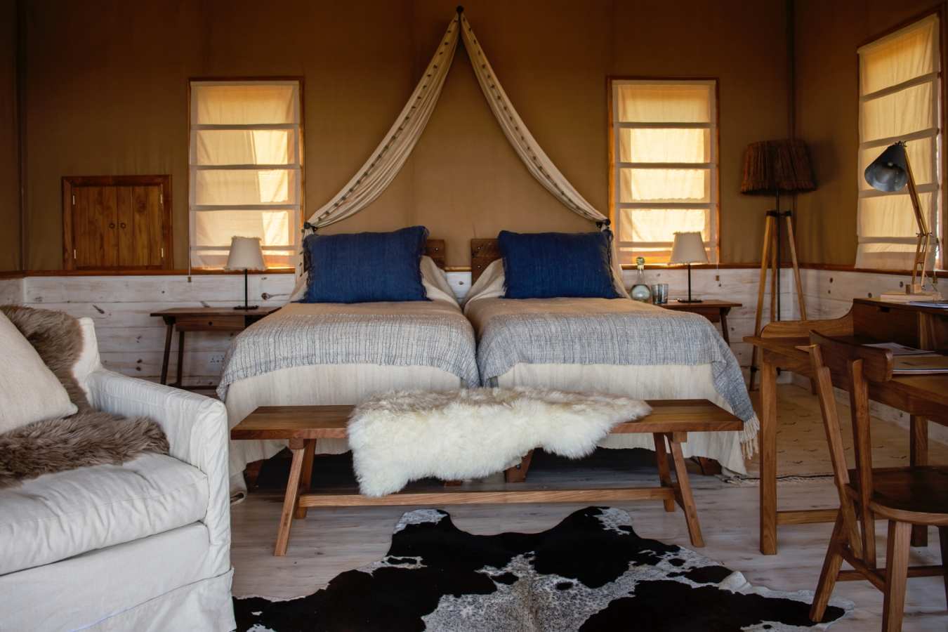 Twin room at Entamanu Private