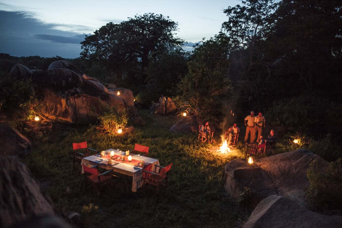 Campfire and bush dinner - Jabali Ridge