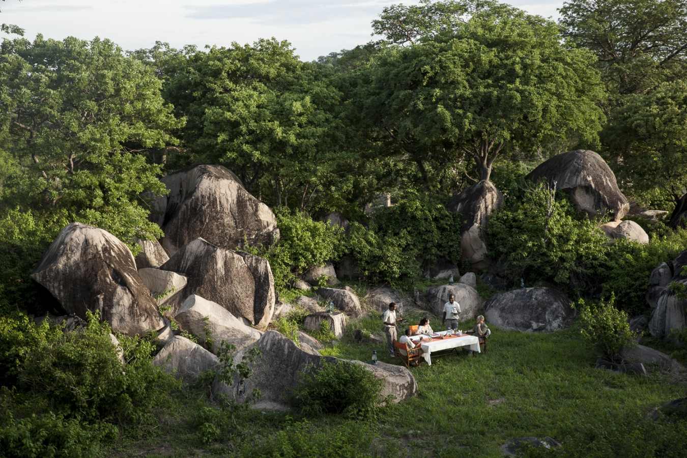 Lunch in the kopjes - Jabali Ridge