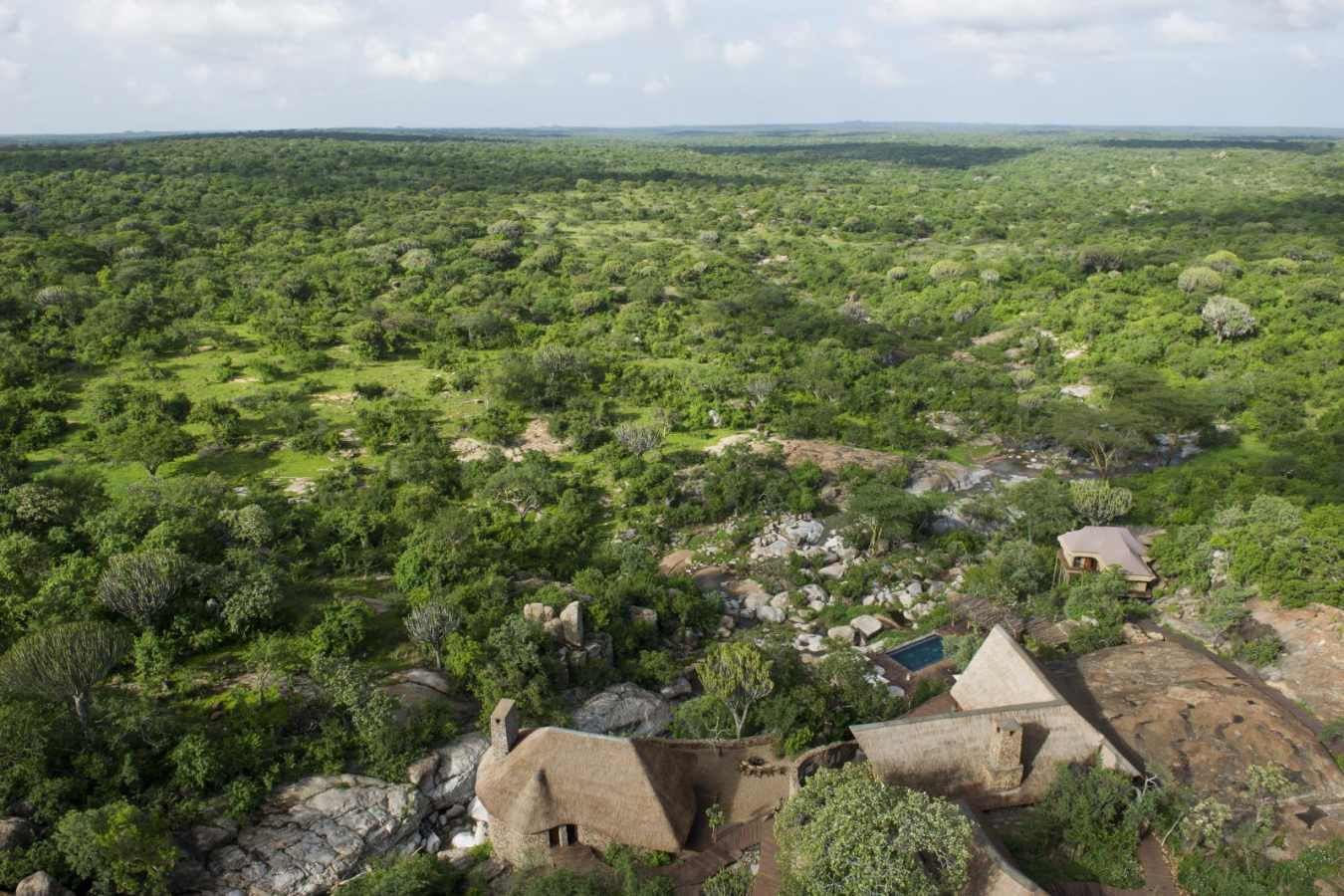 Mwiba River Lodge aerial view - Mwiba River Lodge