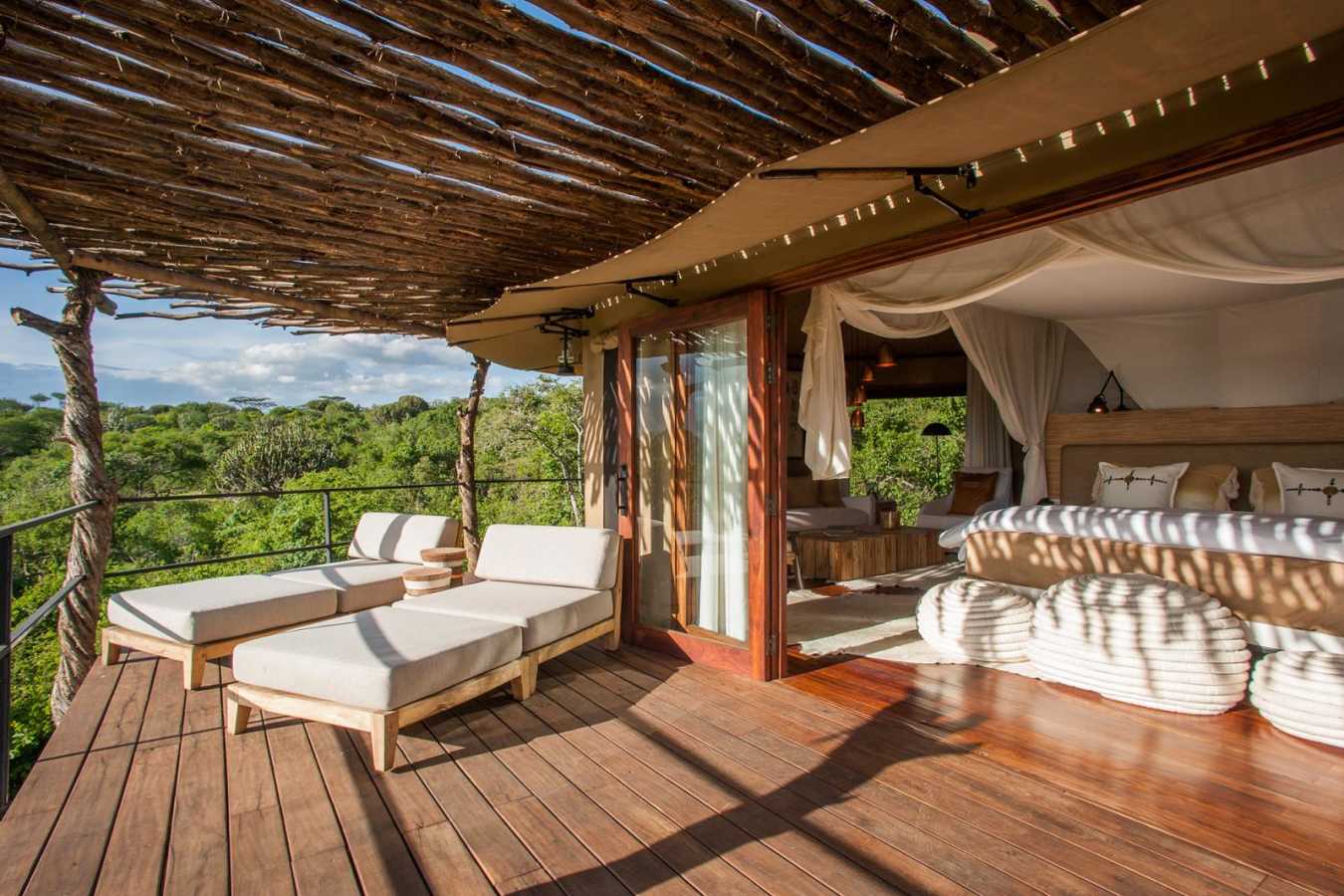 Tent private deck - Mwiba River Lodge