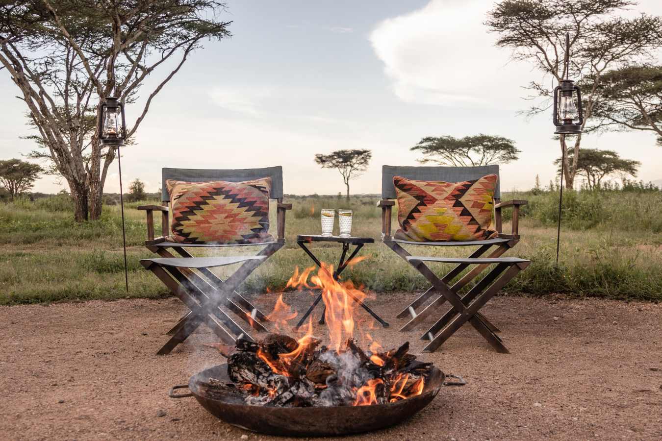 Nyasi camp fire
