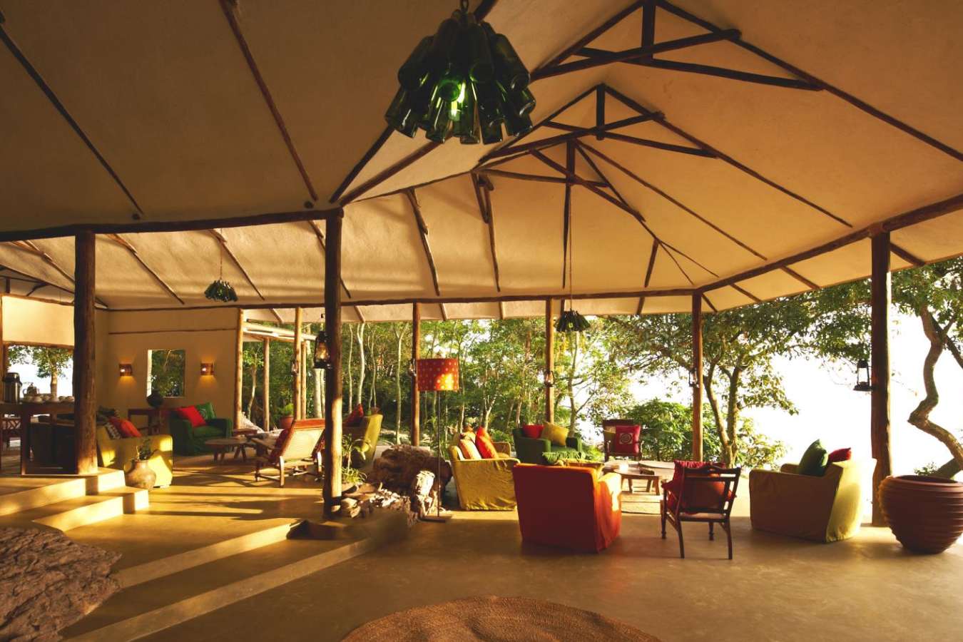 Living Area - Rubondo Island Camp