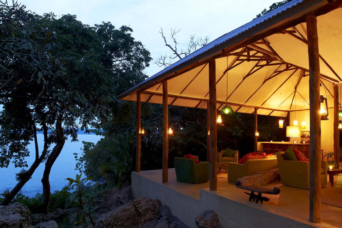 Lounge area - Rubondo Island Lodge