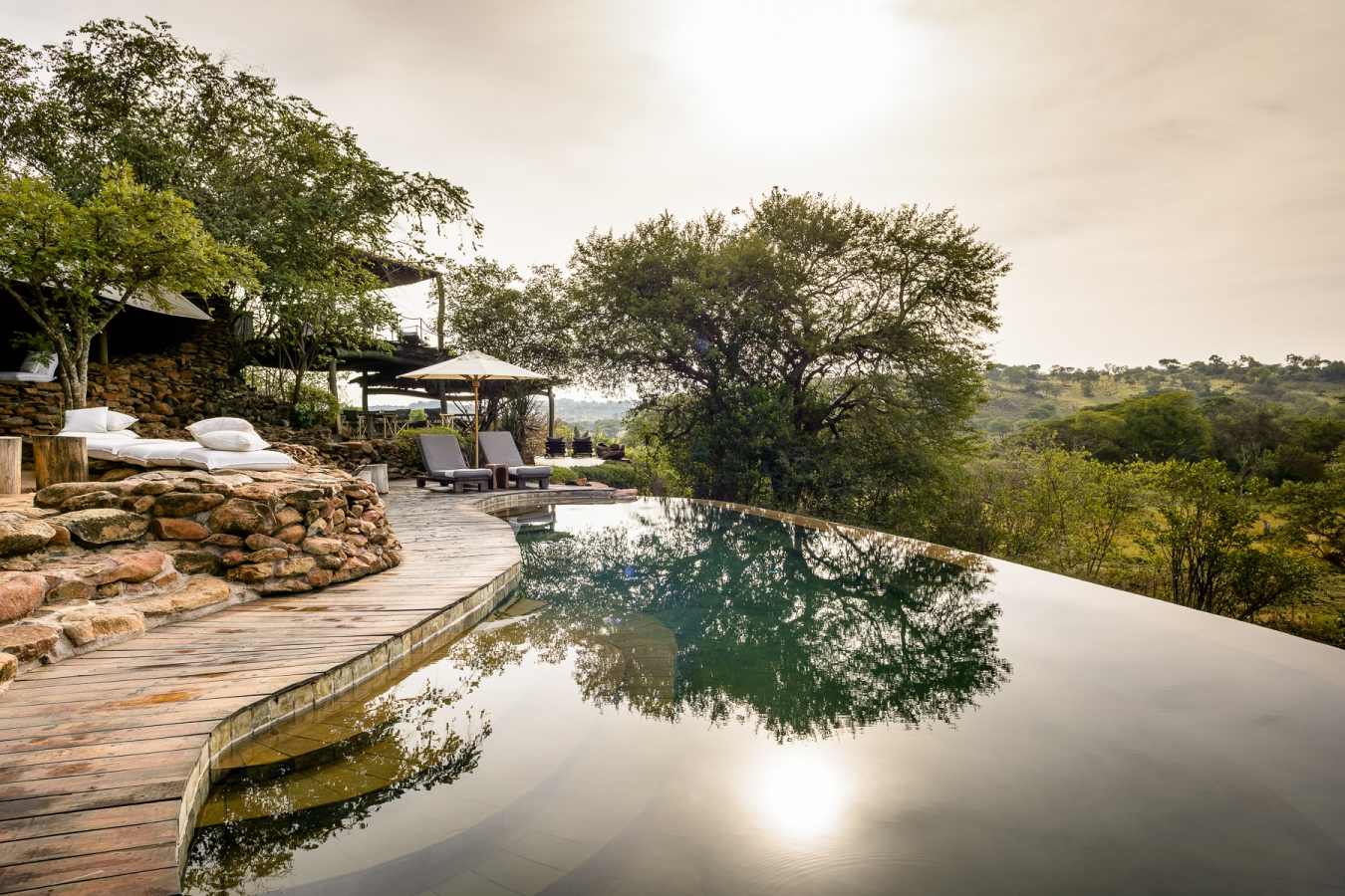 Swimming pool at Singita