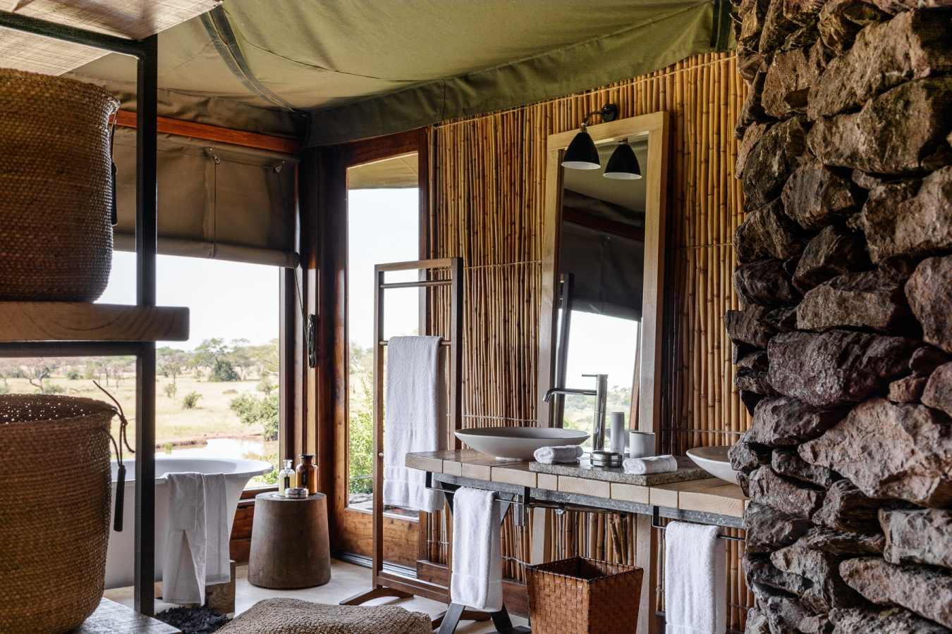 Bathroom at Singita