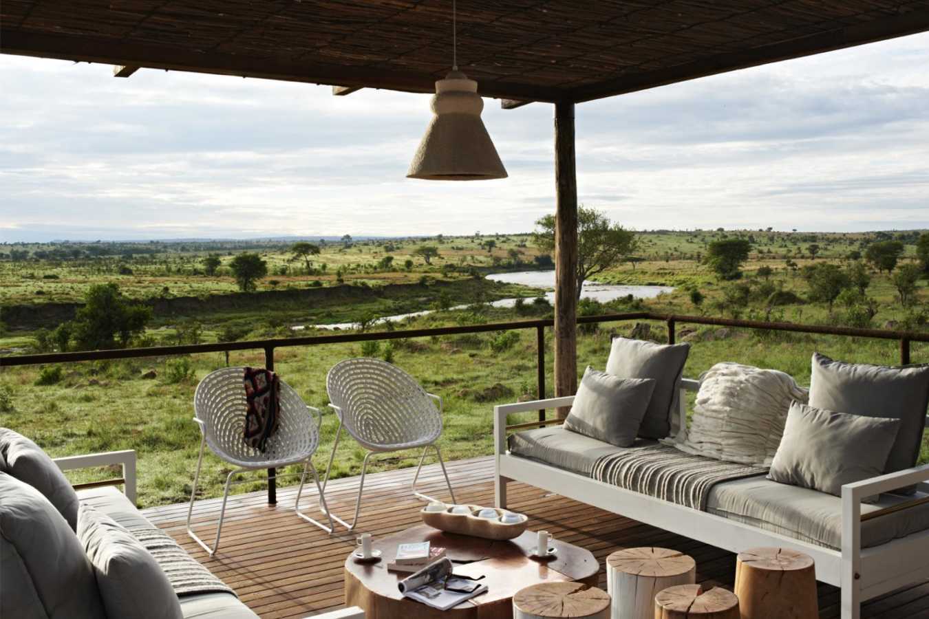 Singita Mara River Tented Camp - View from Lounge Area