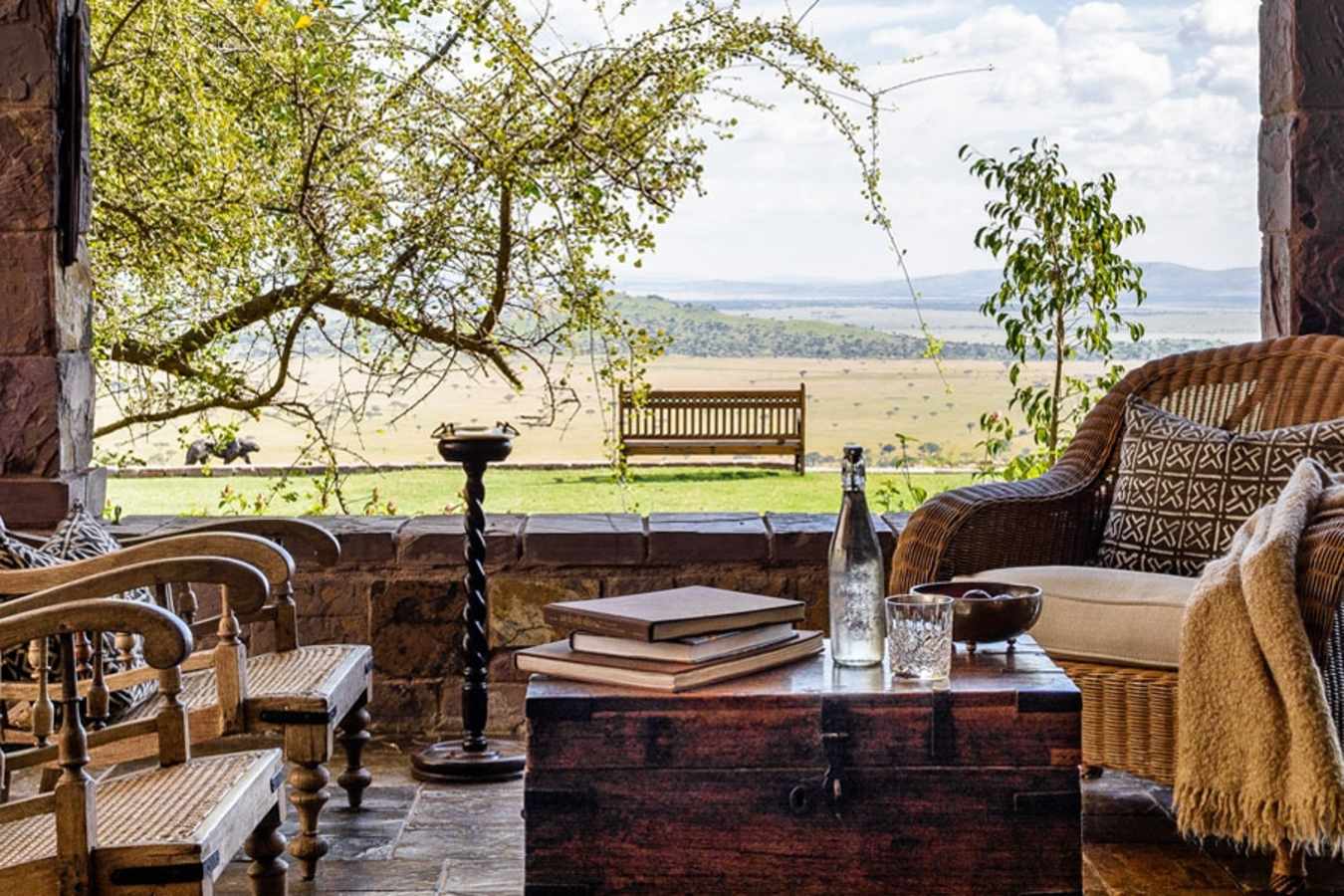 Patio view - Singita Sasakwa Lodge