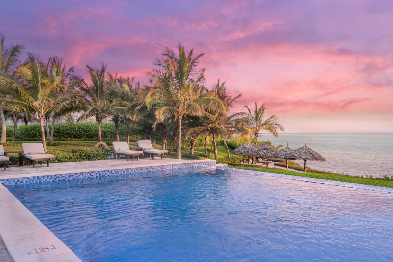 Pool sunset