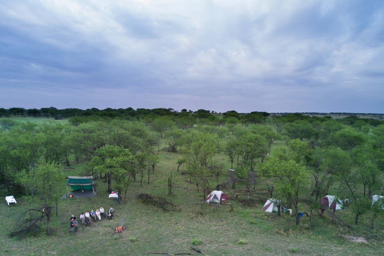 Fly camping in the Serengeti