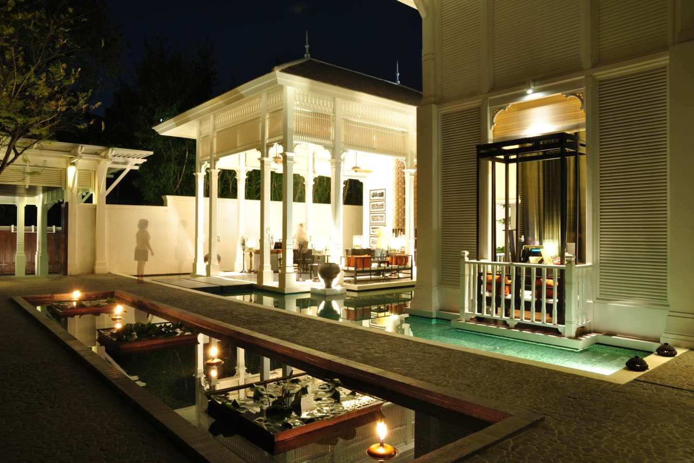 The Lobby at Night  - 137 Pillars House