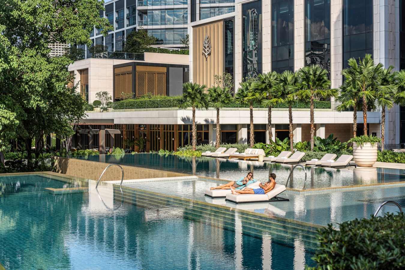 Tiered Swimming Pools - Four Seasons Hotel Bangkok