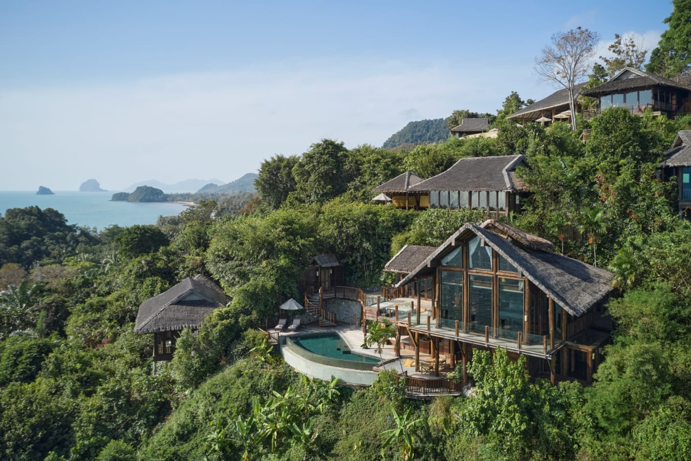Aerial Shot of The View Villa