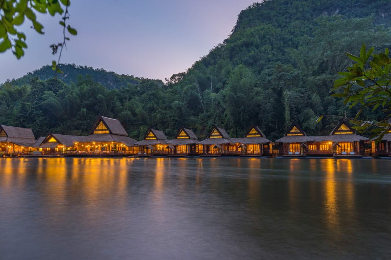 Dusk View - Floathouse Kanchanaburi