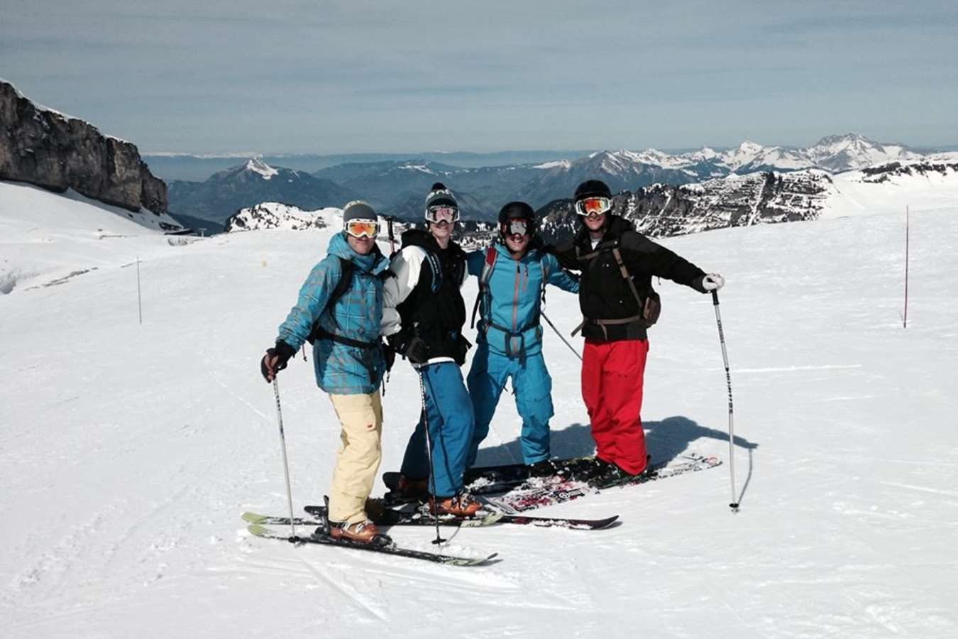 Skiing in Flaine - France