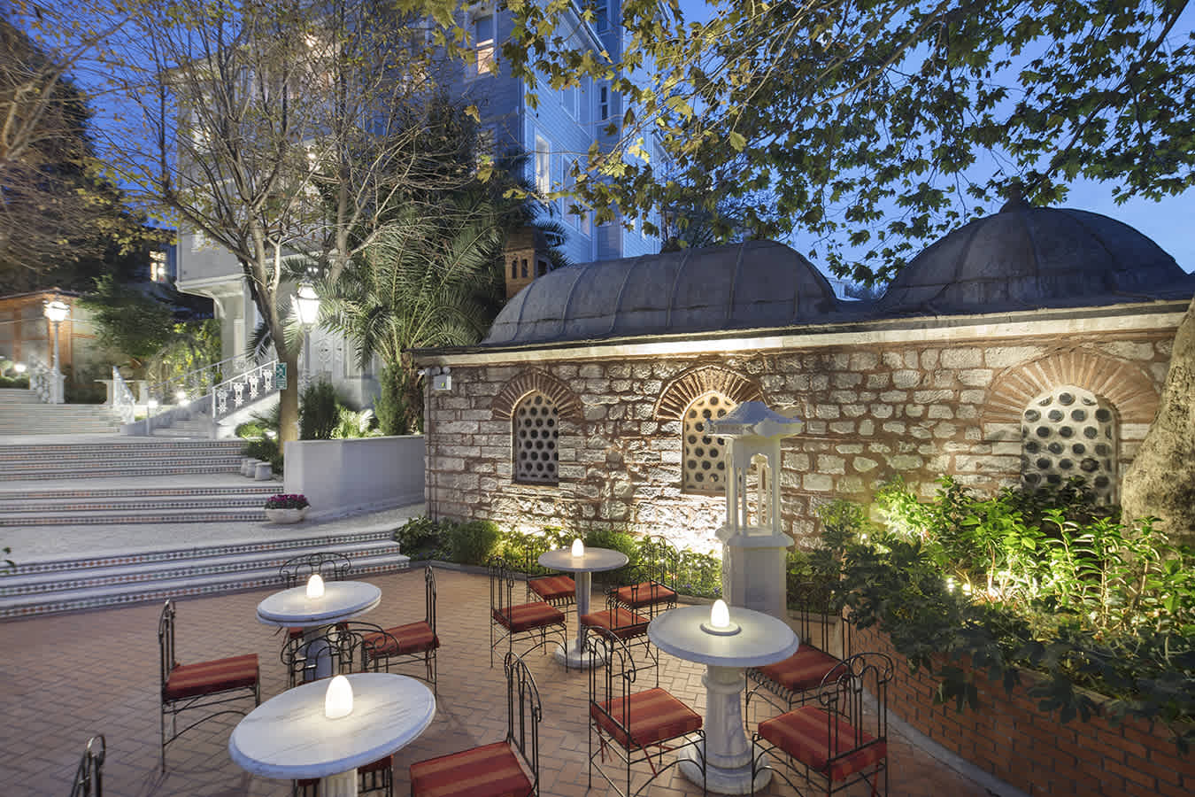 Outside dining