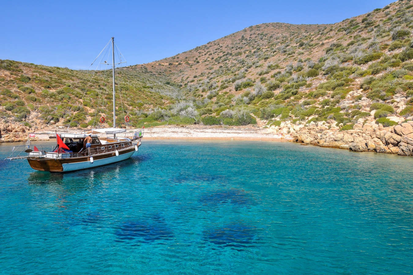 A small cove on the Bodrum Peninsula