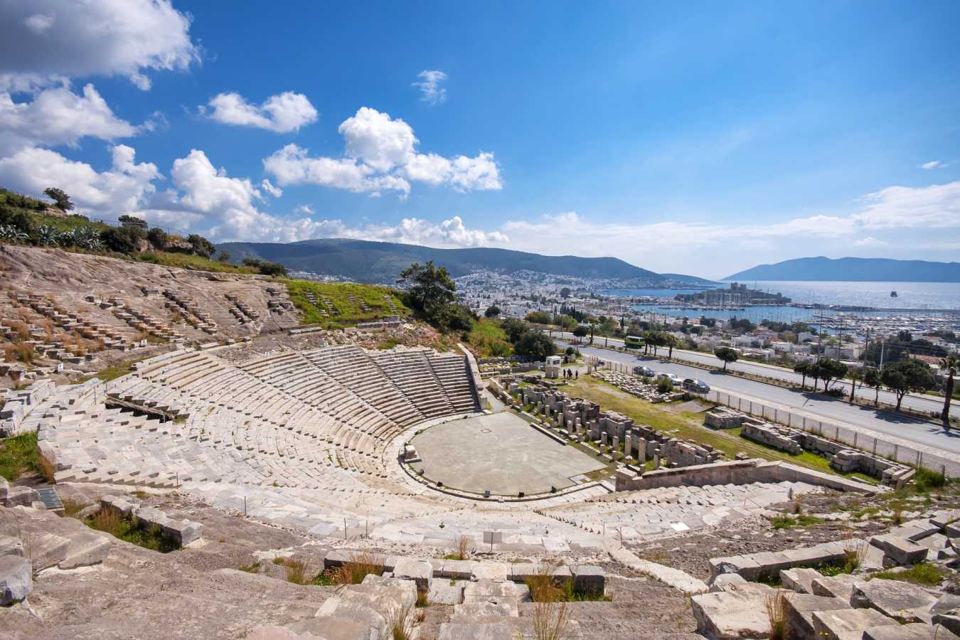 The theatre of ancient Halicarnassus in Bodrum