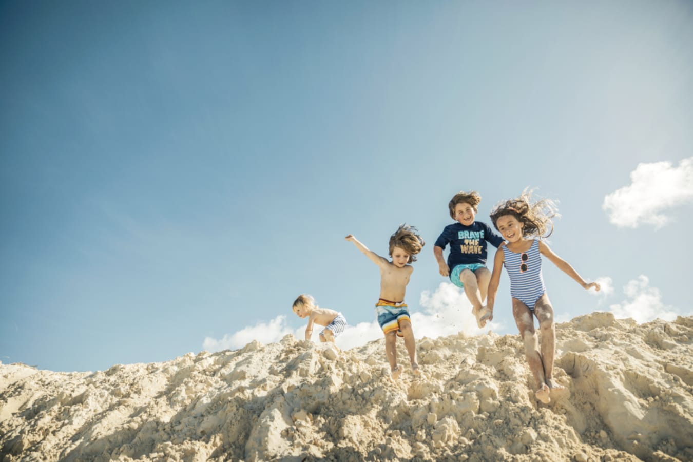 Kids on sand 