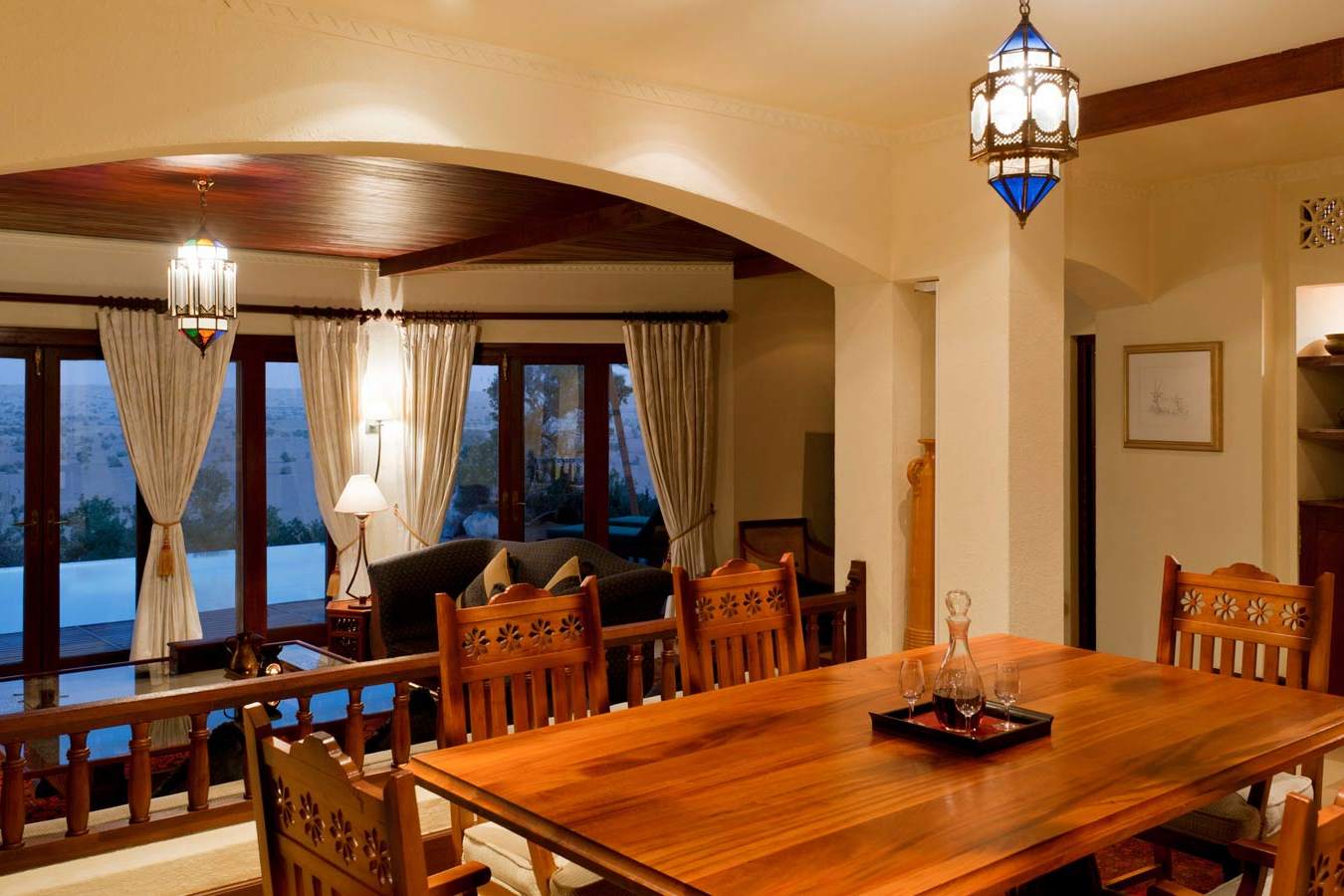 Royal Suite Dining Area - Al Maha Desert Resort and Spa