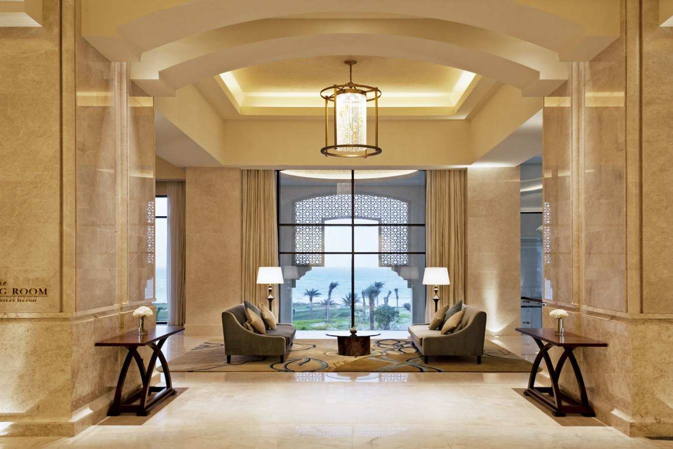 Reception area - St Regis Saadiyat Island