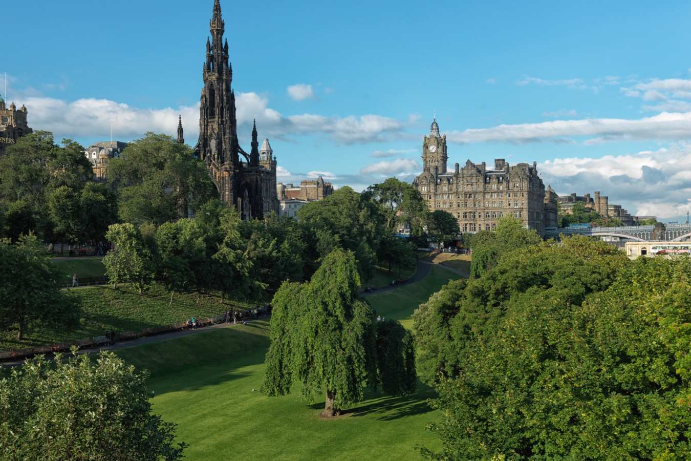 Exterior and Princes Street Gardens  - The Balmoral Hotel