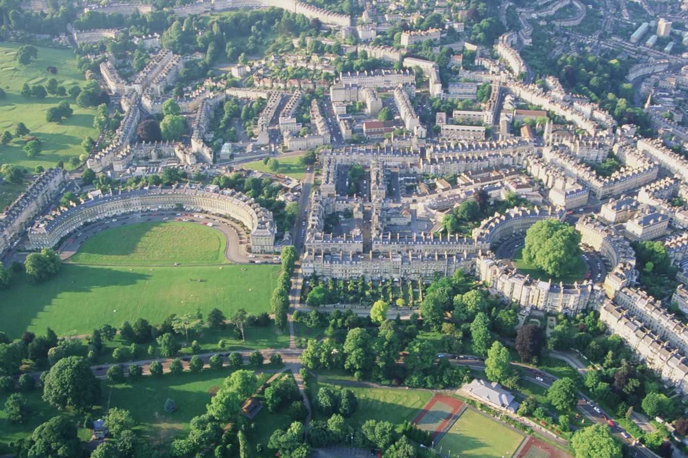 Aerial view  - The Royal Crescent Hotel & Spa