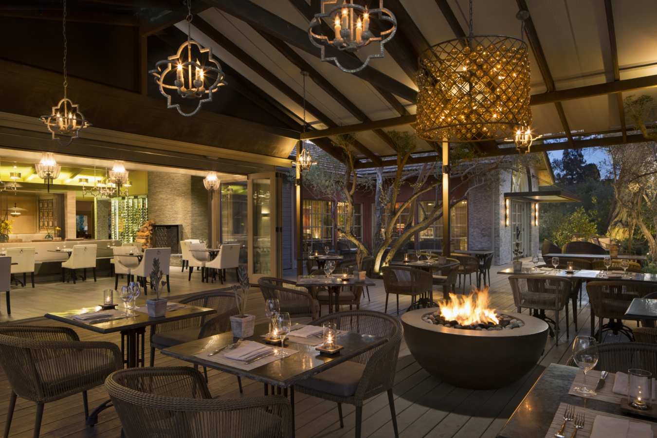 Dining at Lucia Restaurant & Bar - Bernardus Lodge & Spa