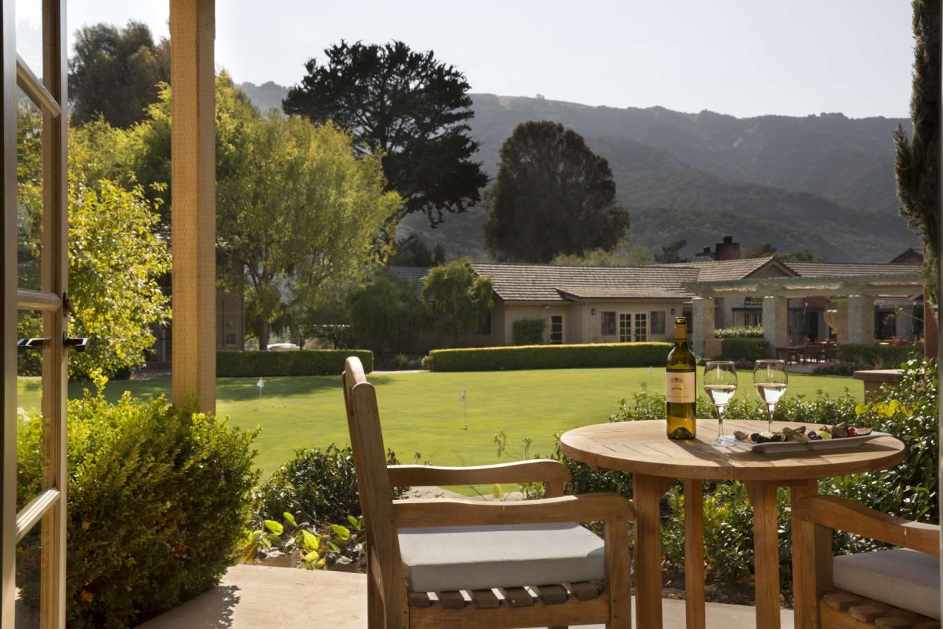 Croquet Lawn, guestroom view - Bernardus Lodge & Spa