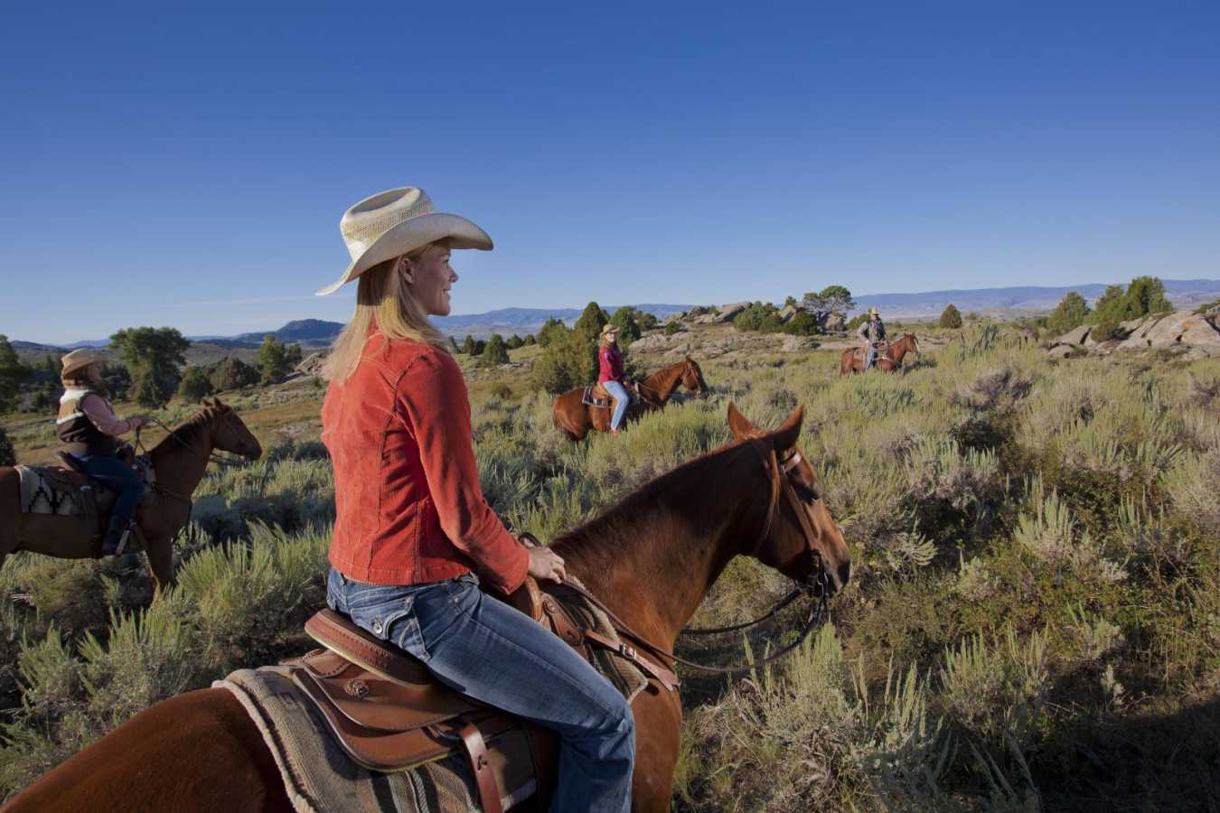 Out on the Trail  - Brush Creek Ranch