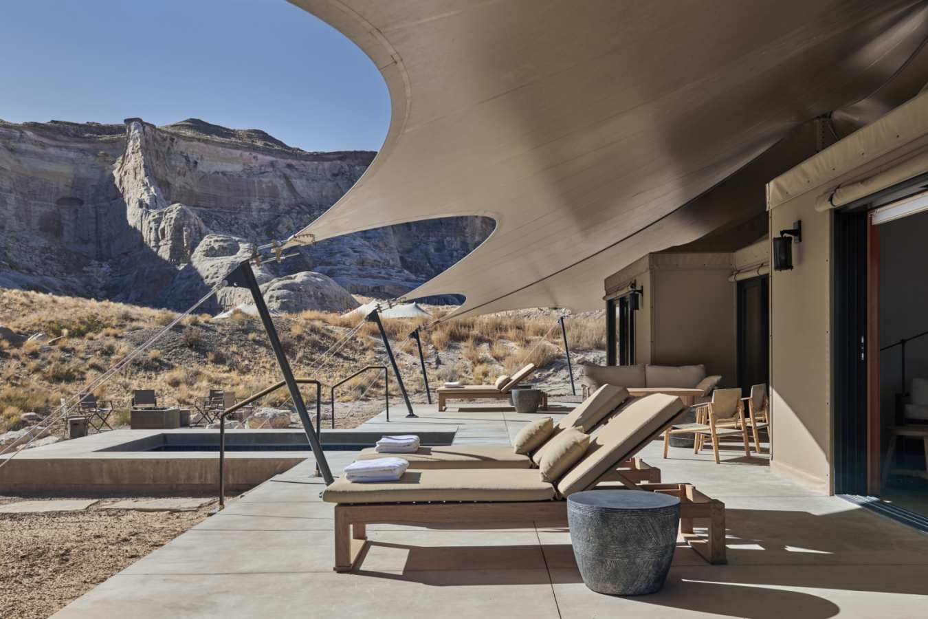 Patio and plunge pool