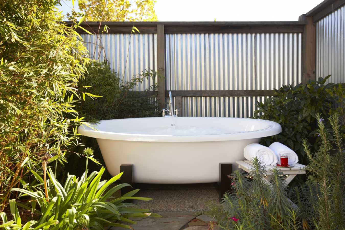 Outdoor soaking tub - Carneros Resort and Spa