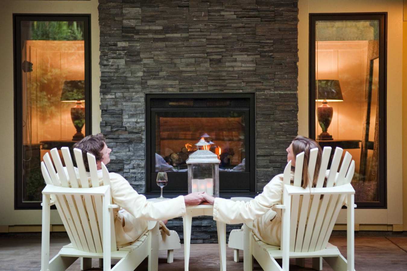 Outdoor fireplaces  - The Farmhouse Inn and Restaurant