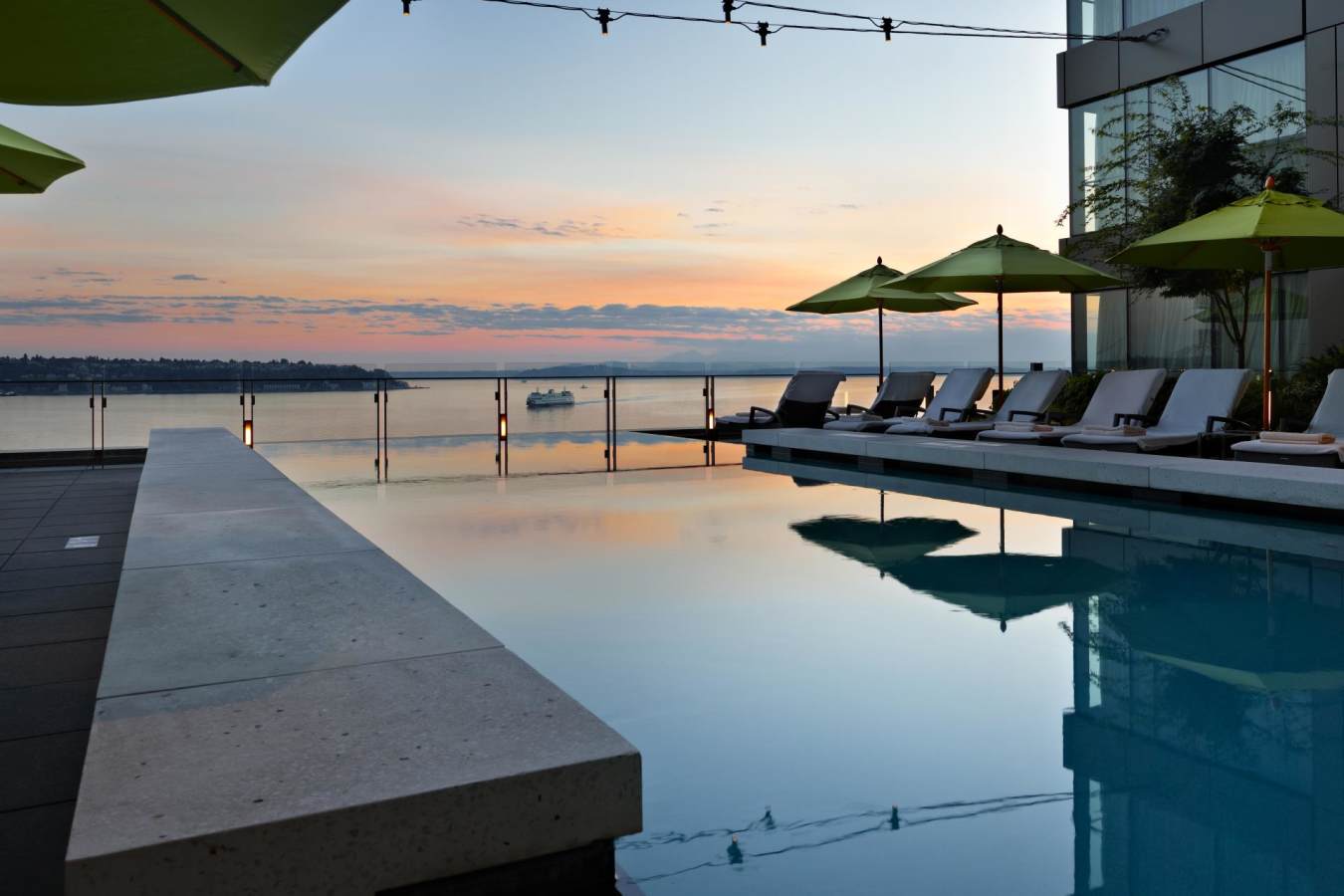Pool Sunset  - Four Seasons Seattle
