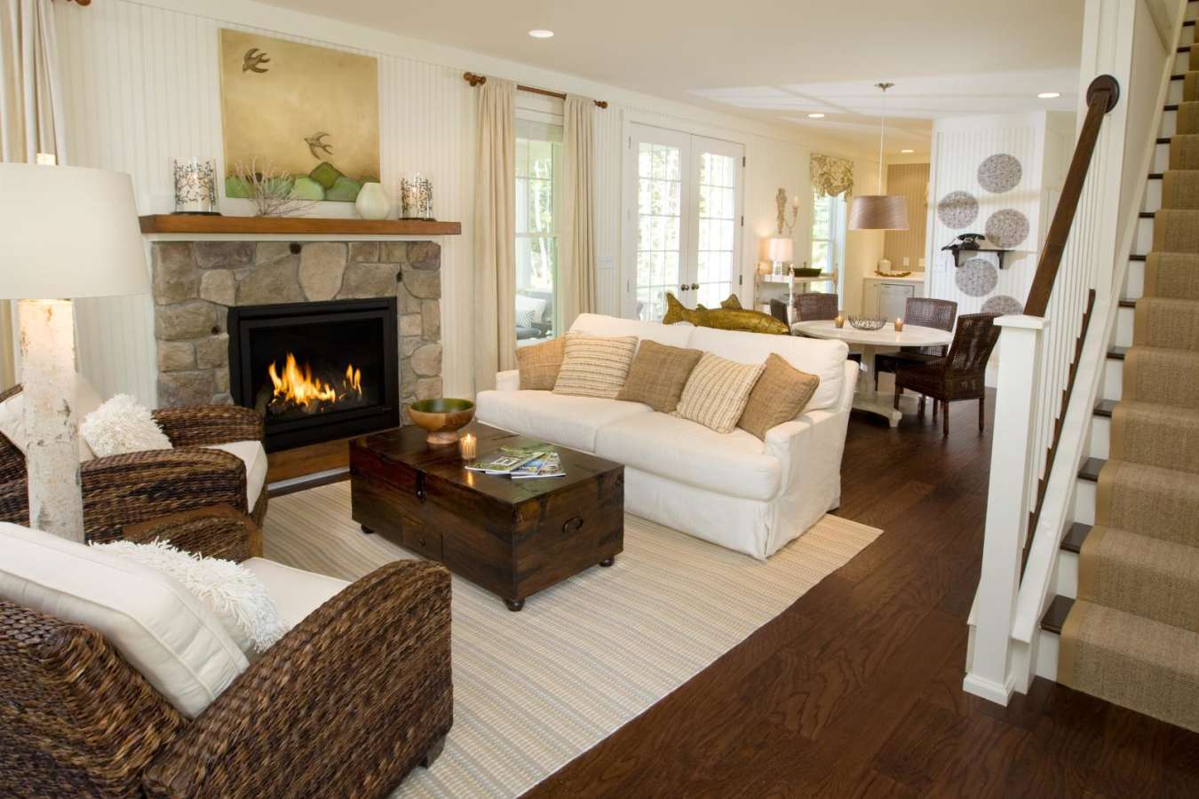 Redbrick Living Room - Hidden Pond