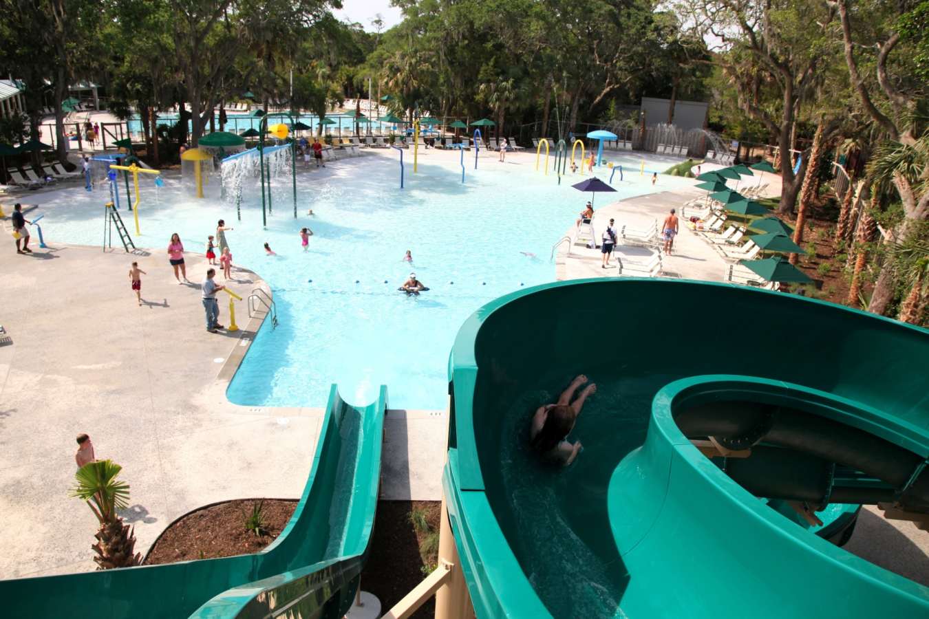 Night Heron Pool Slides - Kiawah Island Golf Resort