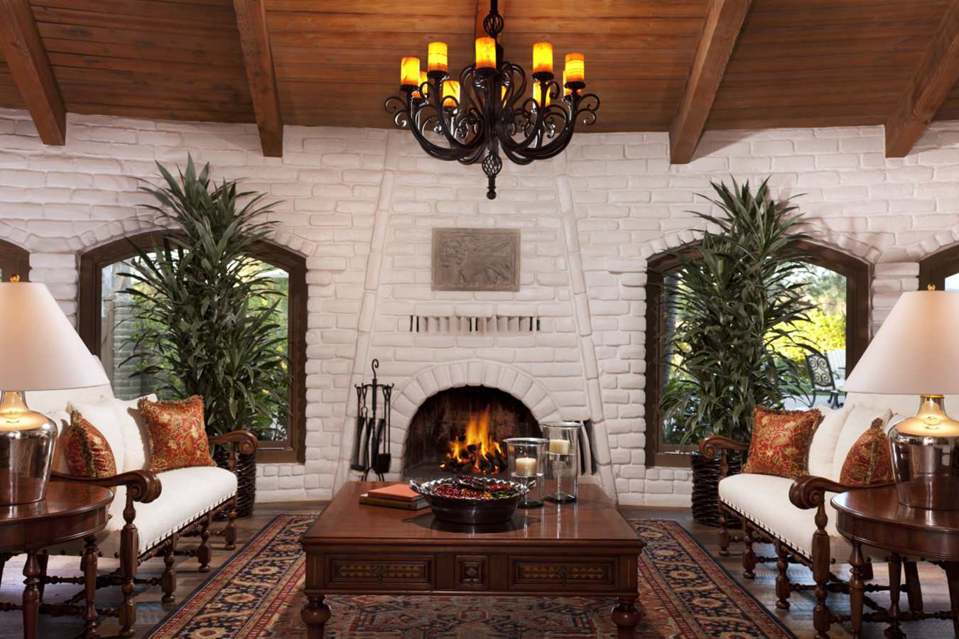 Hacienda Living Room - Rancho Valencia
