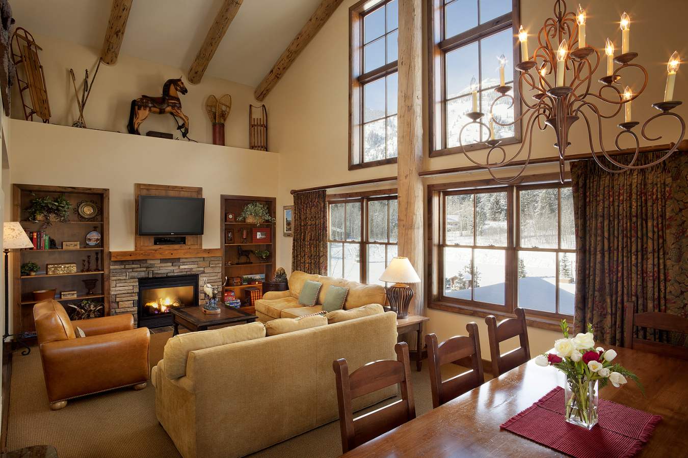 Penthouse living room, Teton Mountain Lodge & Spa